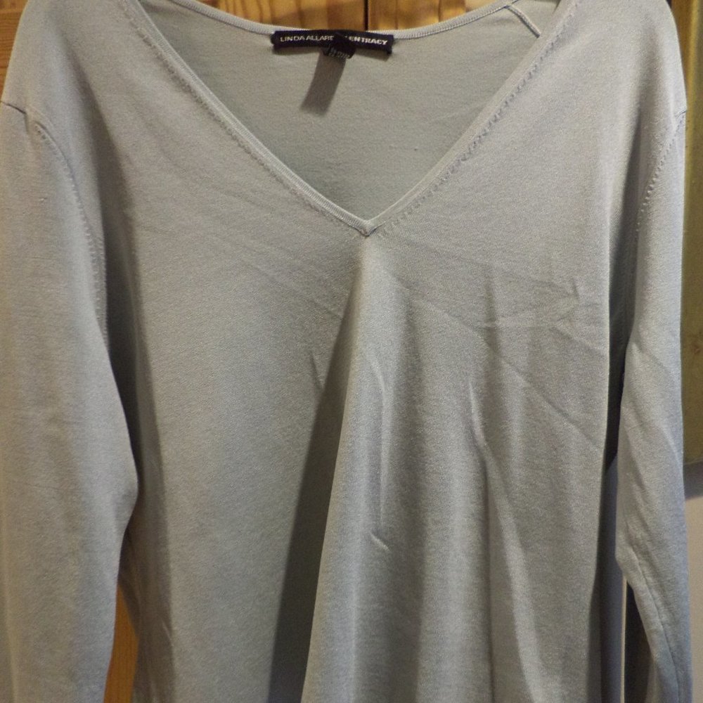 🌻💐🌸LINDA ALLARD ELLEN TRACY V-Neck Sweater ~ Size: X